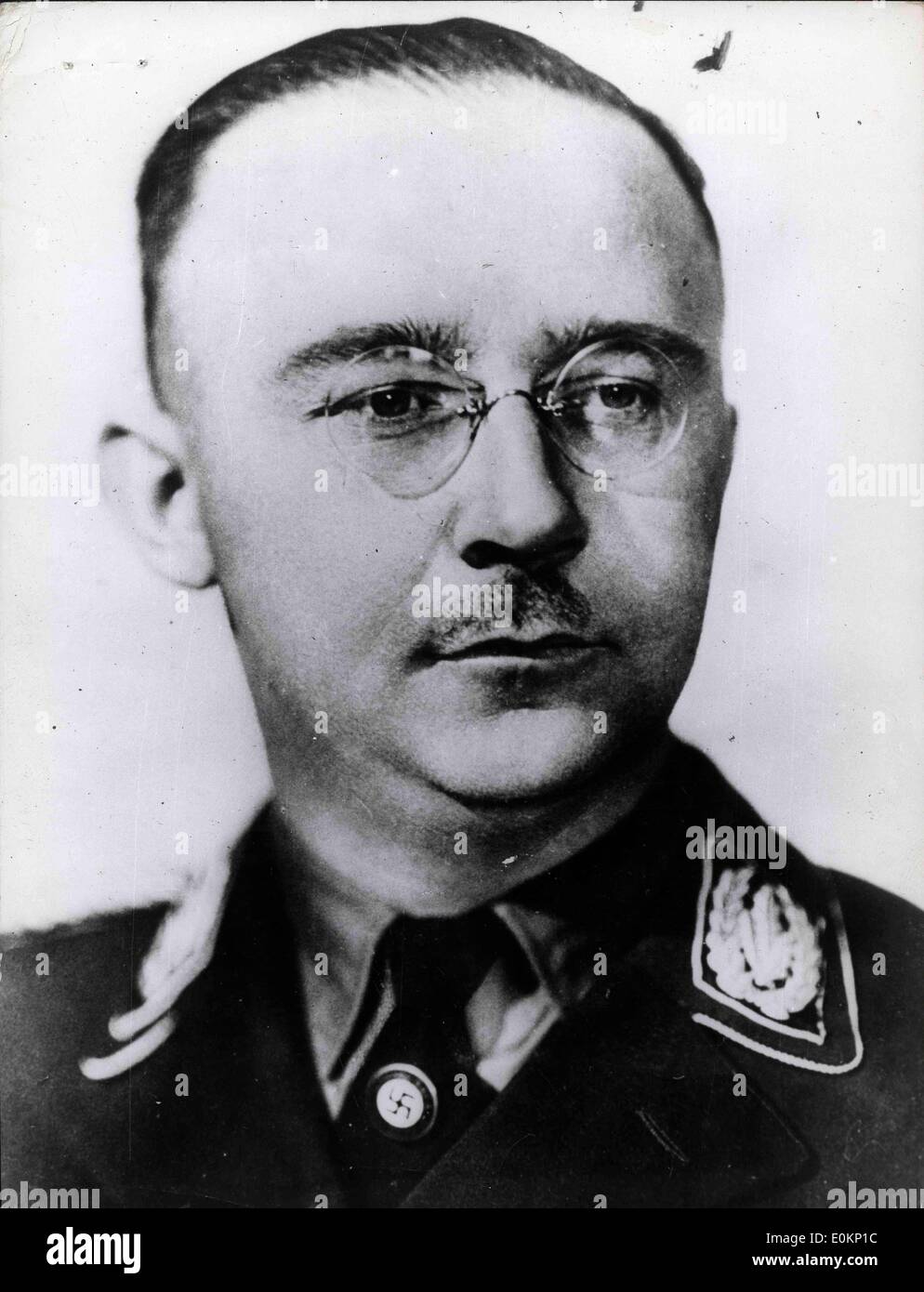 Portrait du commandant Nazi Heinrich Himmler Banque D'Images