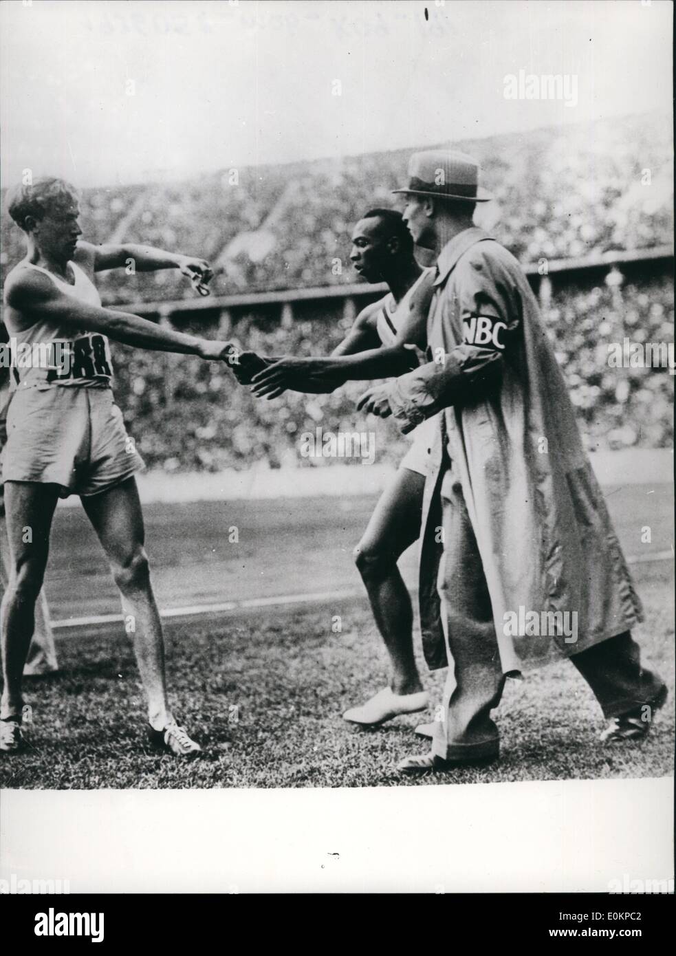01 janv., 1936 - Jeux Olympiques - 1936 Jesse Owens Banque D'Images
