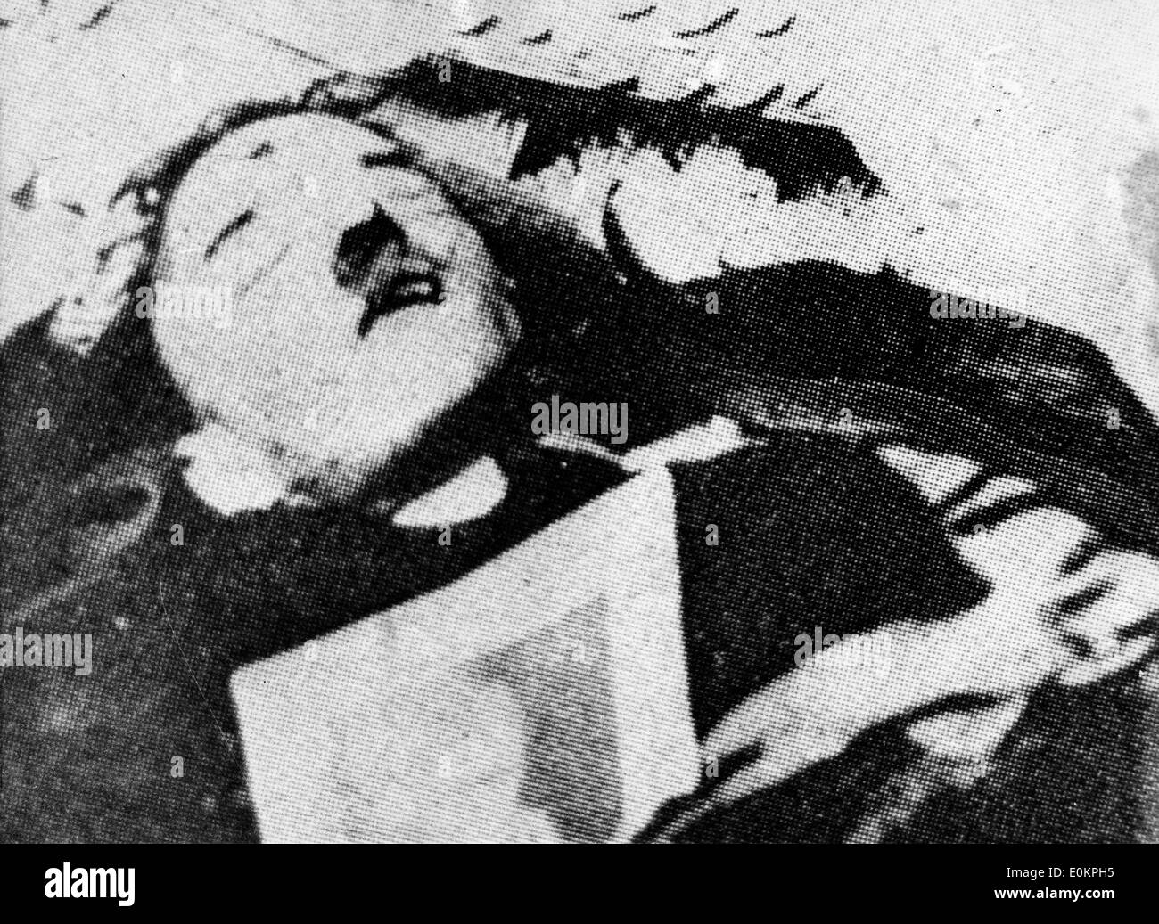 Adolf Hitler après qu'il s'est tiré Banque D'Images