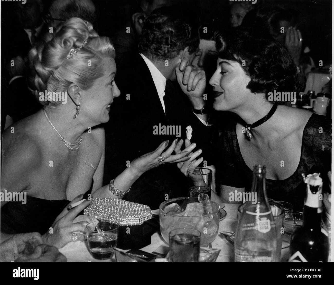 Actrice Lana Turner et Ava Gardner au Mocambo Banque D'Images