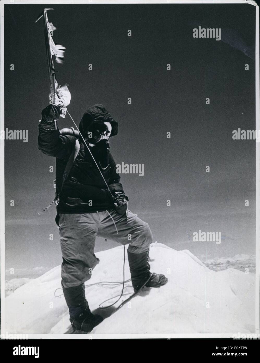 Jan 1, 1950 - Dix zing au sommet du Mt. L'Everest. (Date précise inconnue). Banque D'Images
