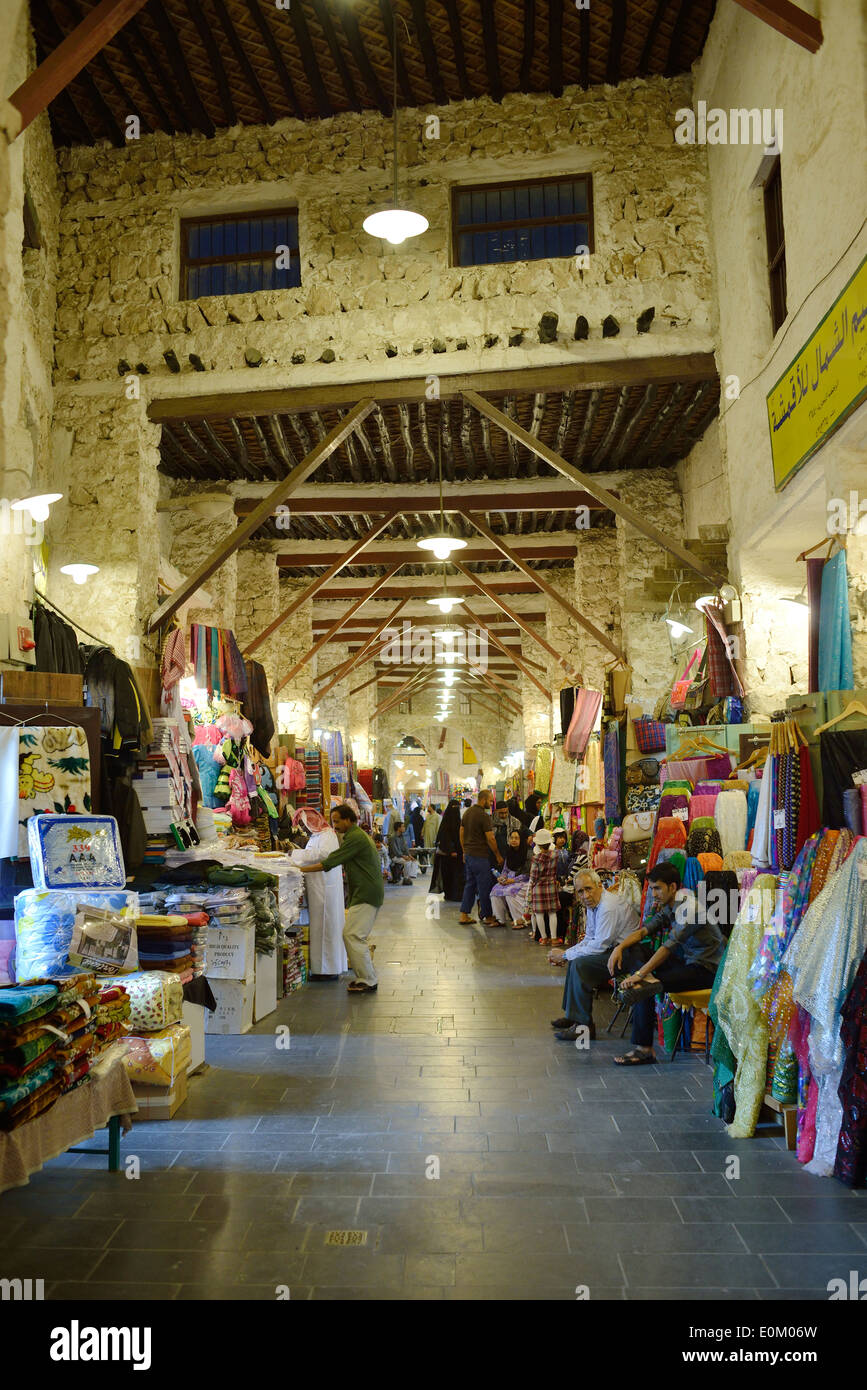 Doha. Le Qatar. Souq Waqif. Banque D'Images
