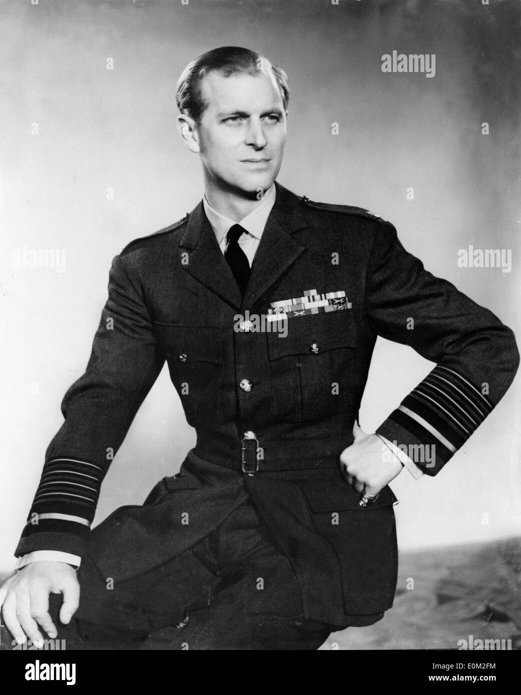 Portrait du prince Philip Marshall dans son uniforme pour la Royal Air Force Banque D'Images