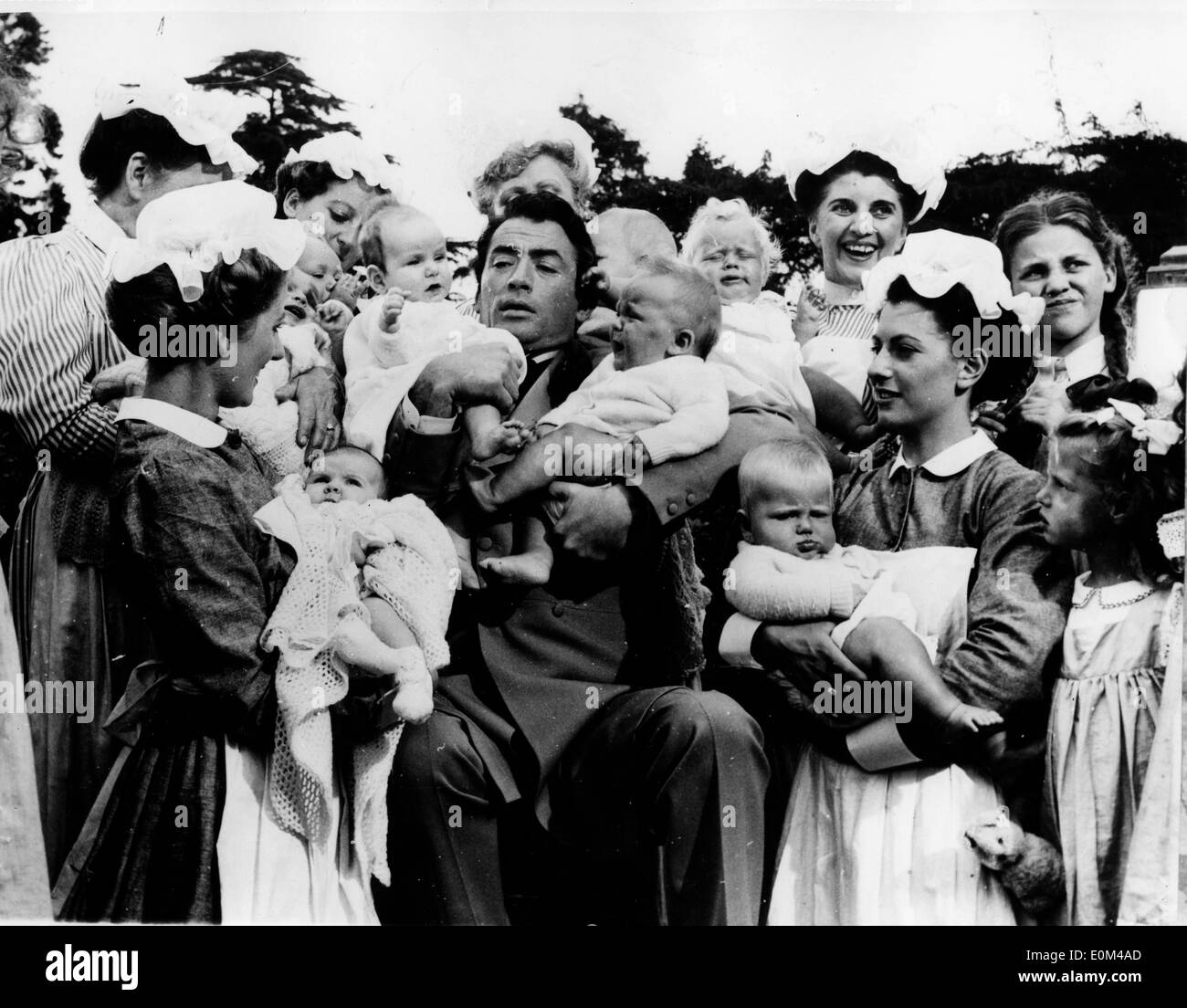 L'acteur Gregory Peck dans une scène de "The Million Pound Note' Banque D'Images