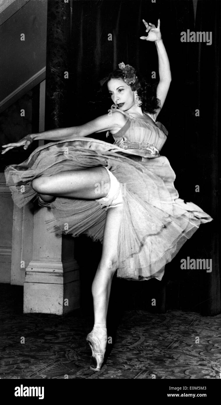 Prima Ballerina Alicia Alonso en répétition pour "Aleko" Banque D'Images