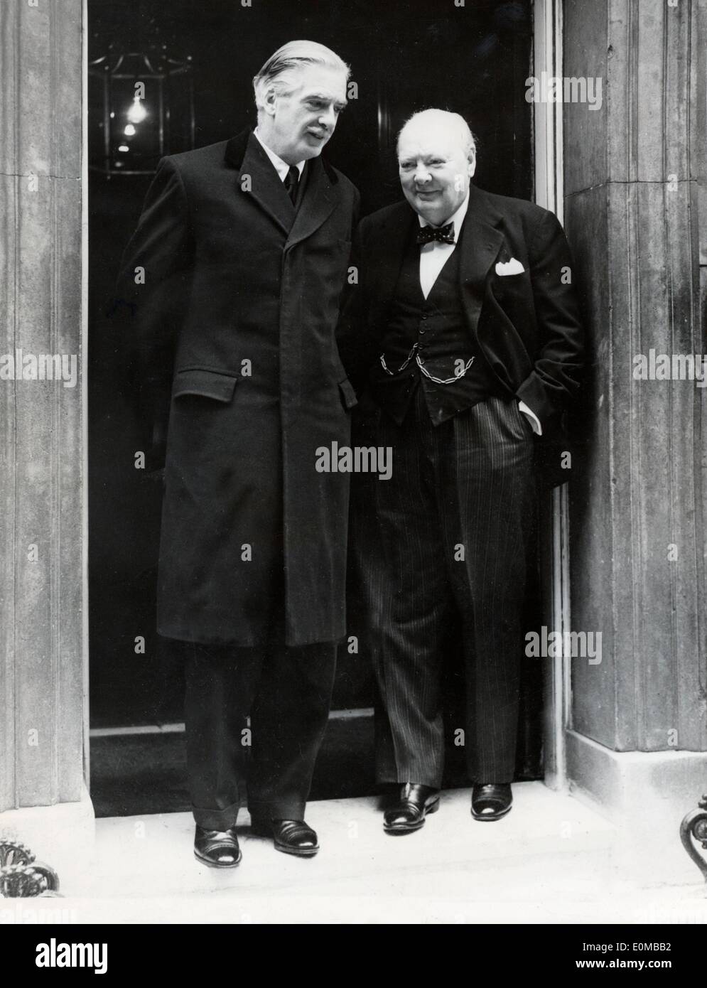 Sir Winston Churchill et Anthony Eden Banque D'Images