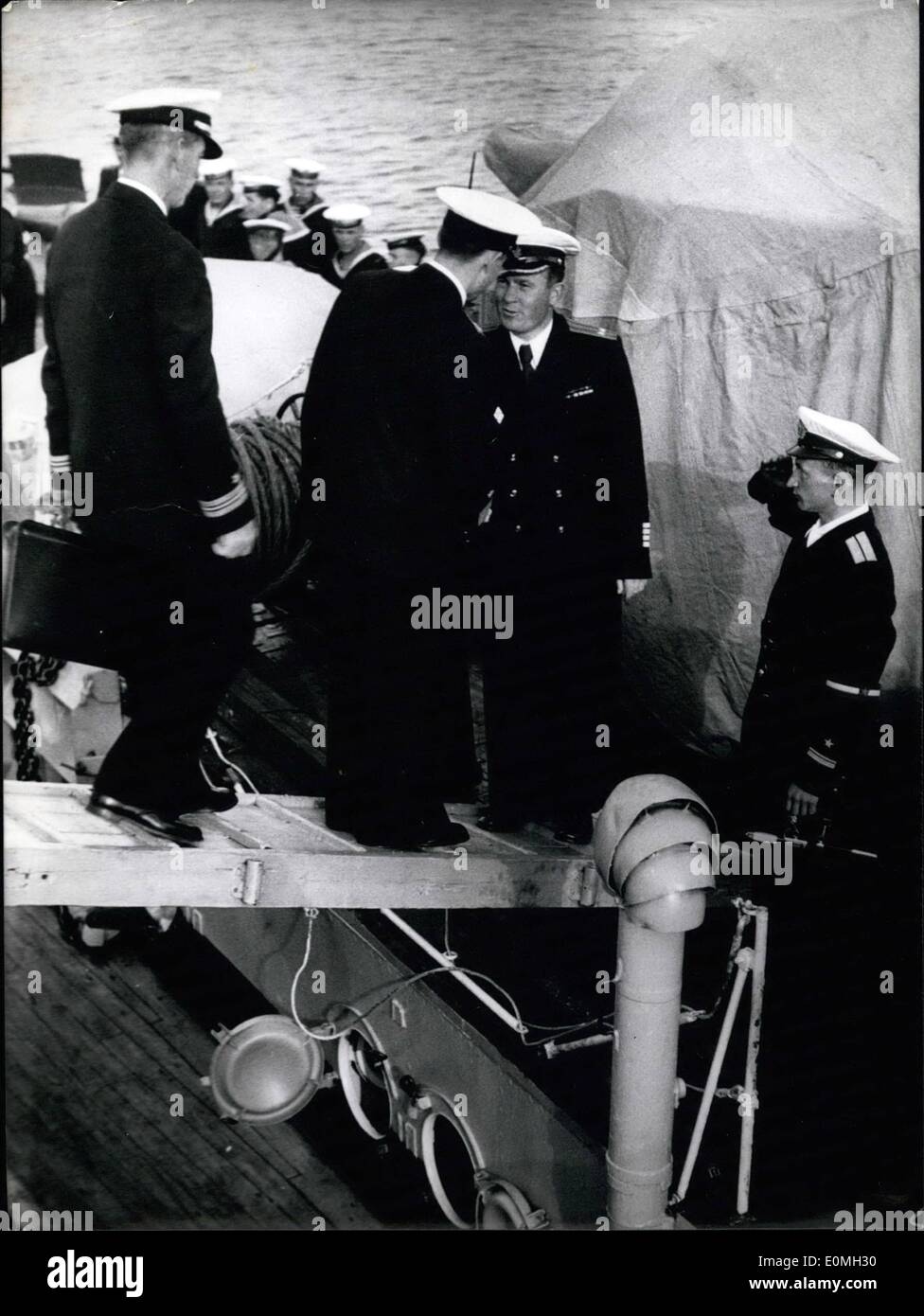 Juillet 07, 1955 - Carême-ships retour de Russie aux États-Unis ; 14 navires, qui avait été prêté à l'Union soviétique par l'Allemagne pendant la seconde Banque D'Images