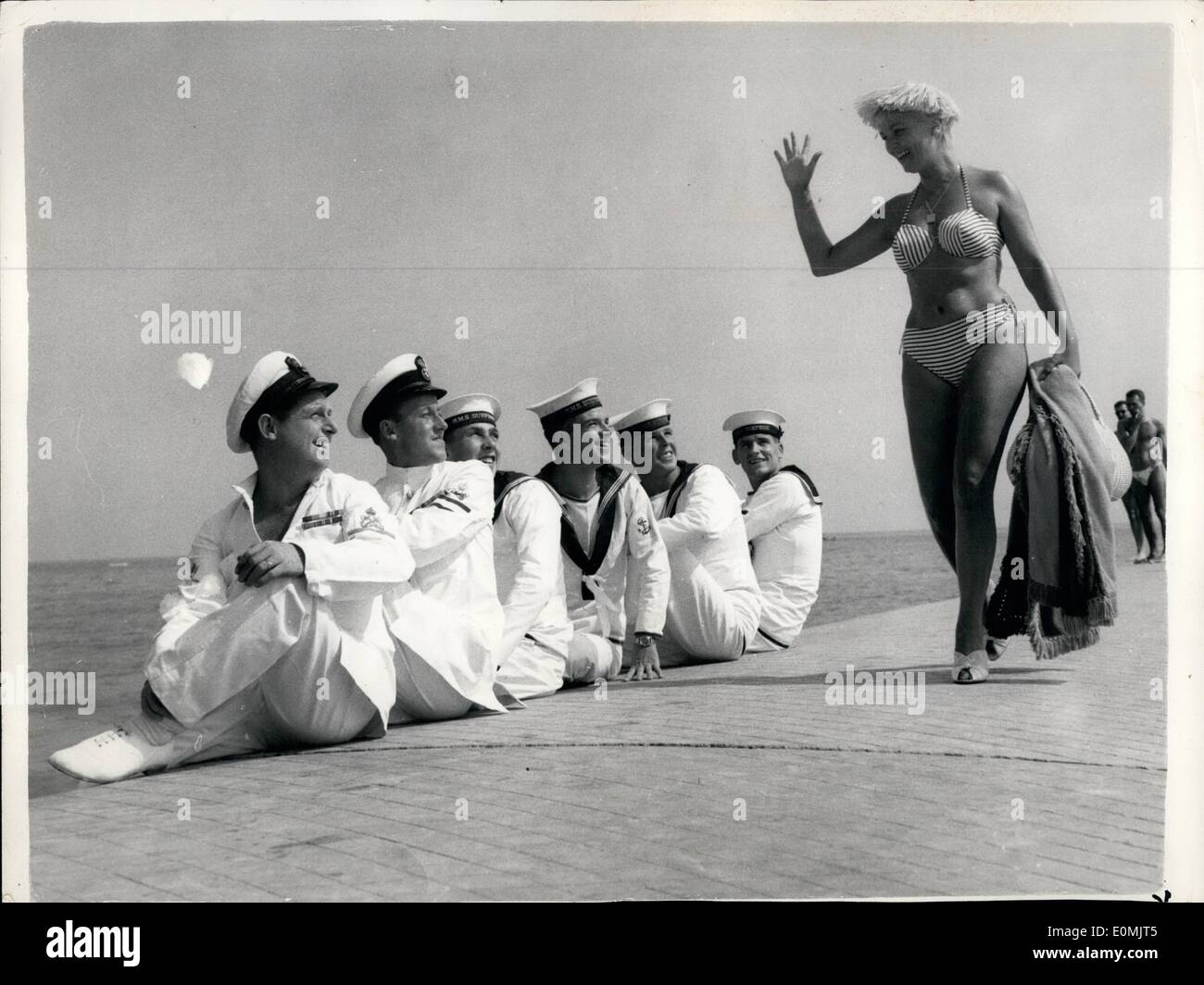 Septembre 09 1955 l admiration marins pour star italienne