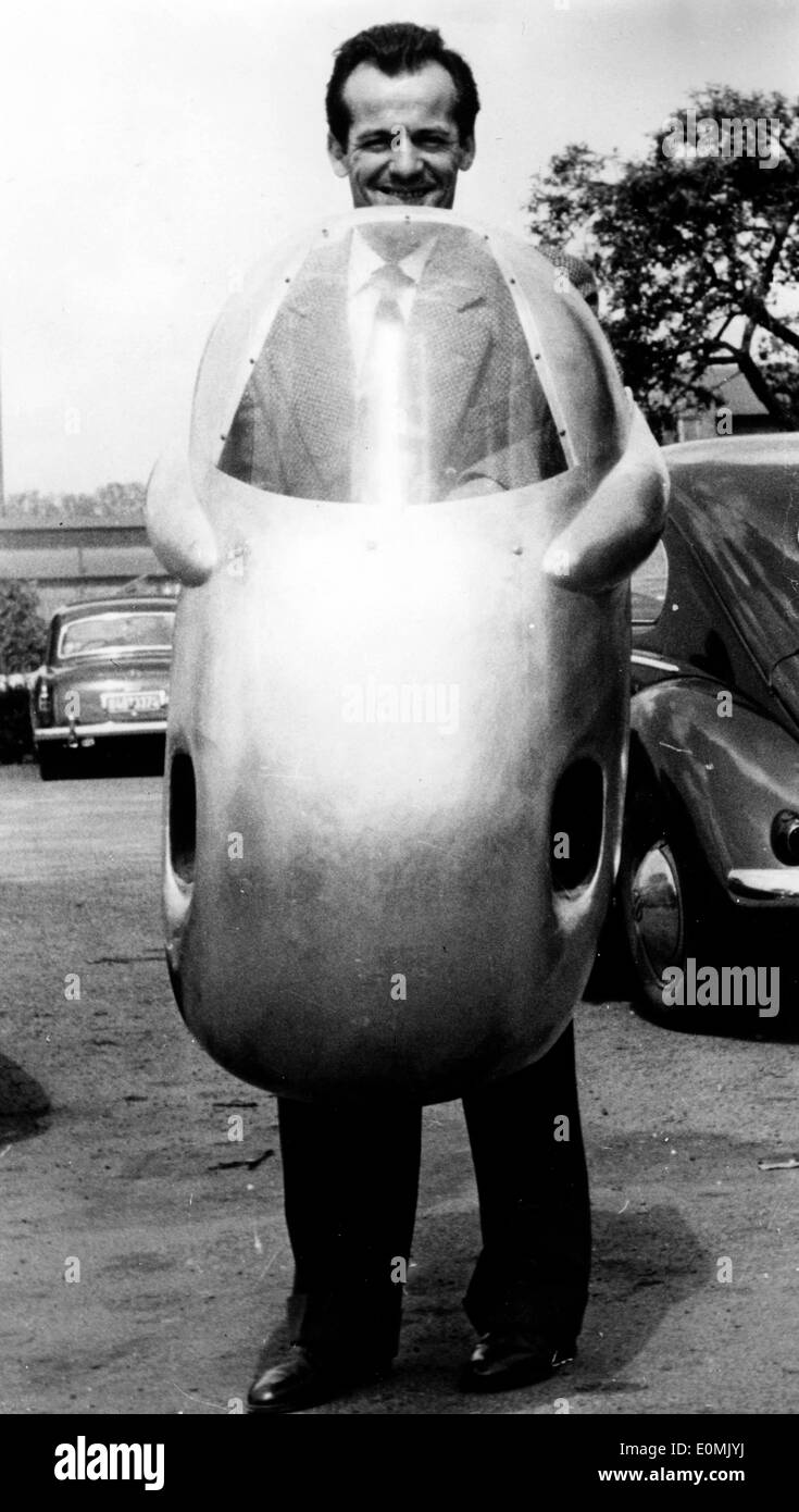 Hans Baltisberger avant le Grand Prix d'Allemagne Banque D'Images