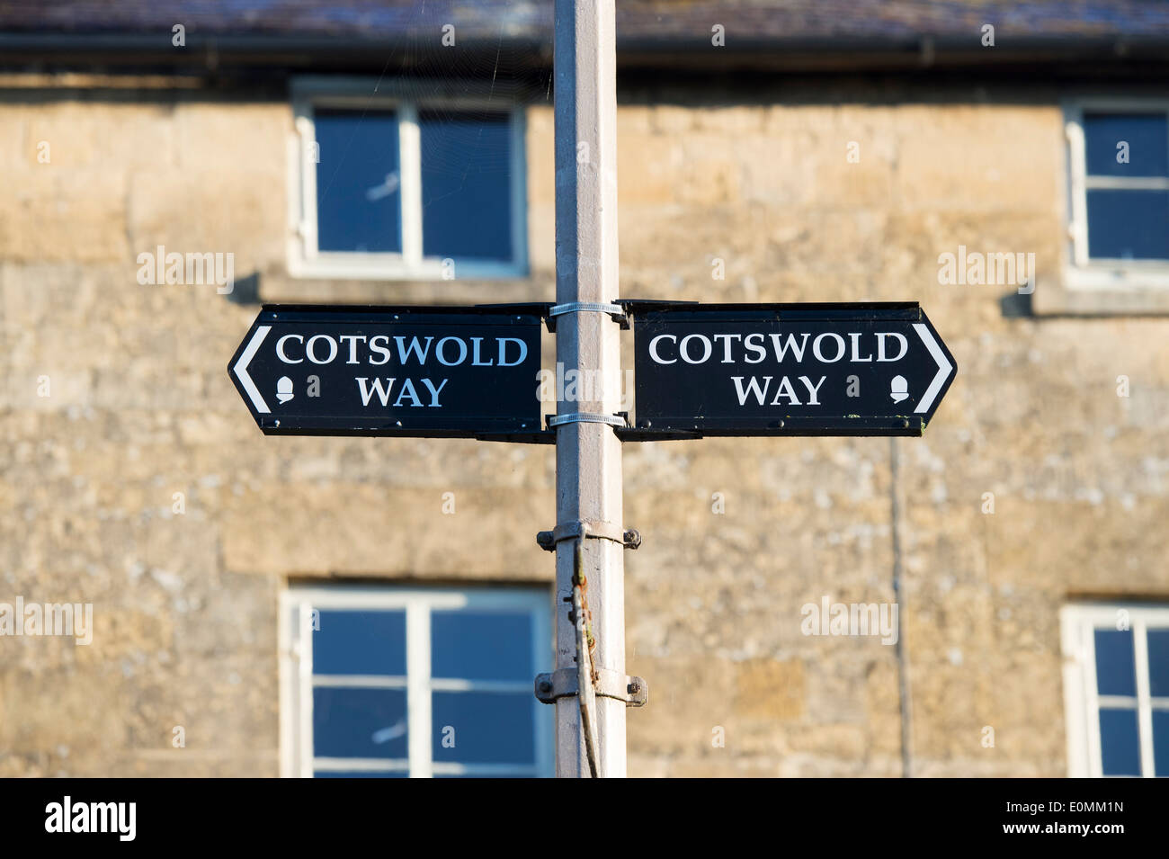 Cotswold Way sign, Chipping Campden, Cotswolds, en Angleterre Banque D'Images
