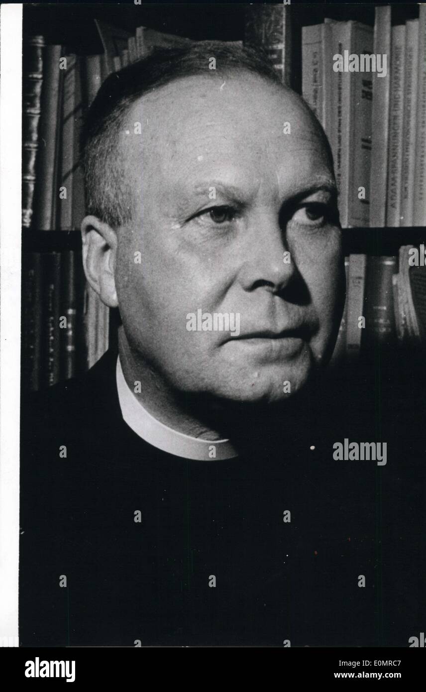 24 mai 1956 - Sur la photo est le Dr Franz Demann, qui a été nommé évêque d'Osnabrück l'arch ?ck par Papst Pie XII. Il succède au Dr Berning. Banque D'Images
