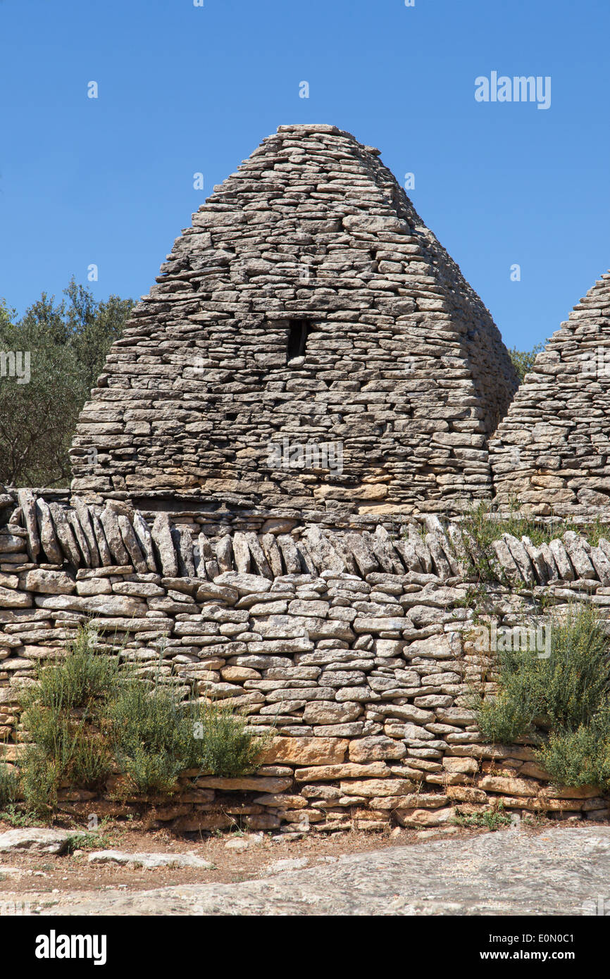 Cabane en pierre sèche Gordes, Luberon, Provence, France. Banque D'Images
