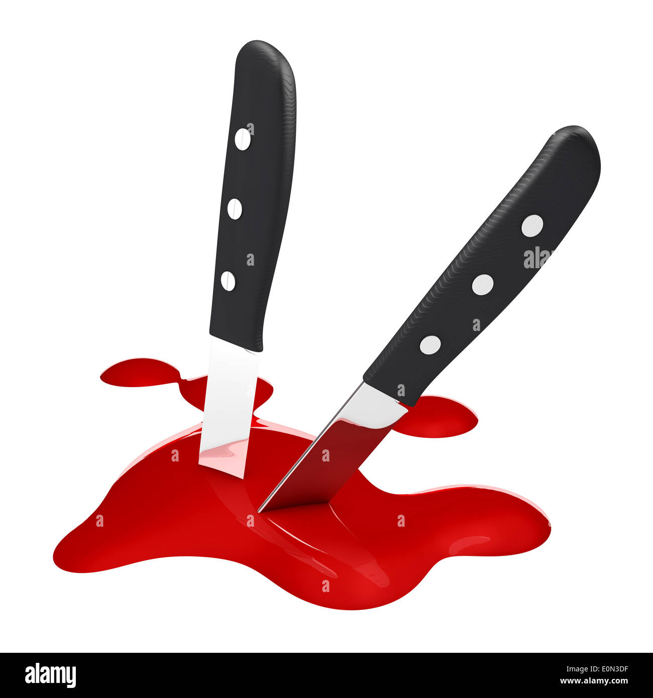 Un Couteau Avec Un Peu De Sang Photo Stock Alamy