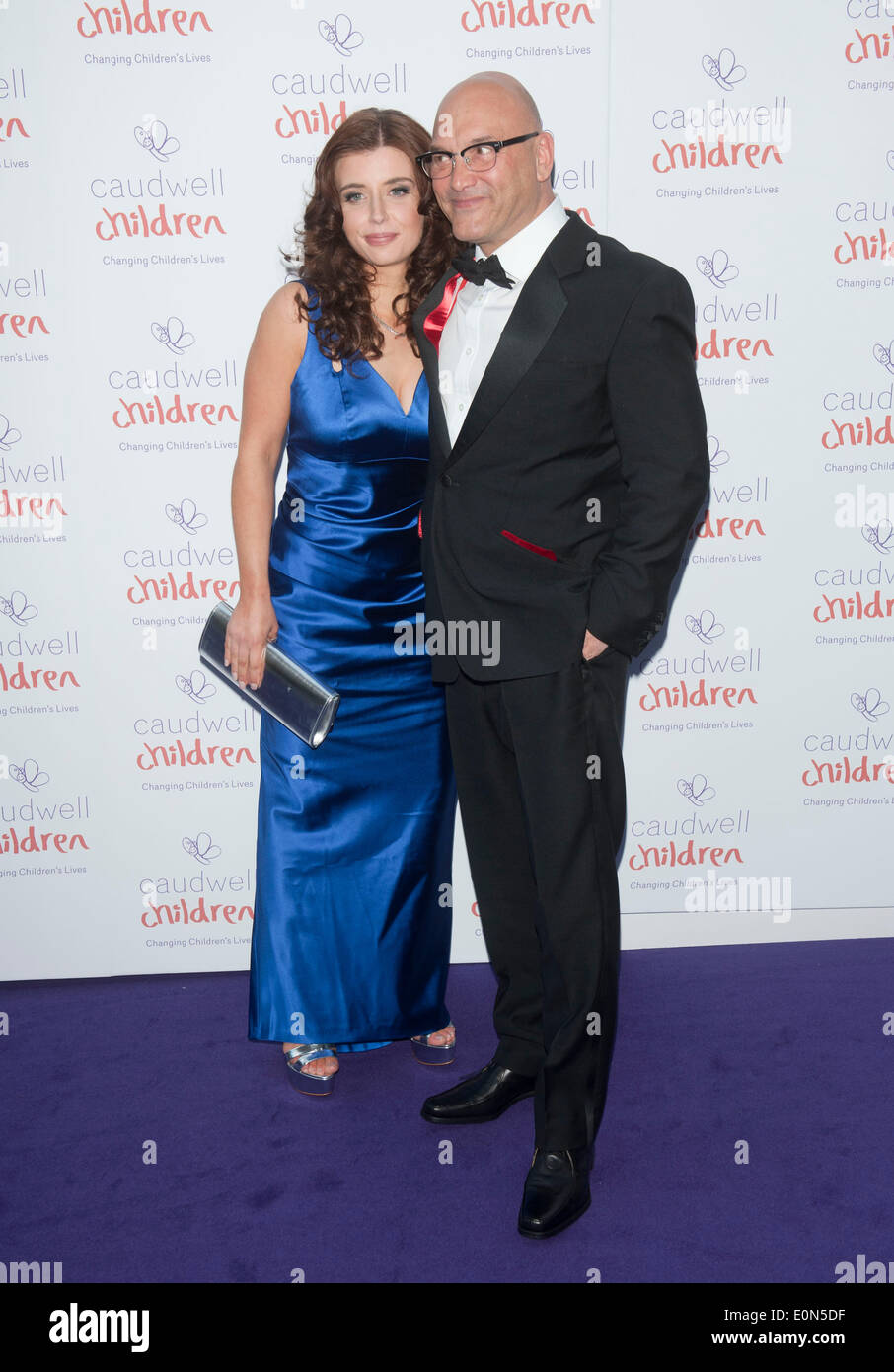 Londres, Royaume-Uni. 15 mai, 2014. Anne-Marie Sterpini ; Greg Wallace assiste à la balle papillon Childrens Caudwell du Grosvenor House Hotel, Park Lane, London le 15 mai 2014 Photos par Brian Jordan Crédit : Brian jordan/Alamy Live News Banque D'Images