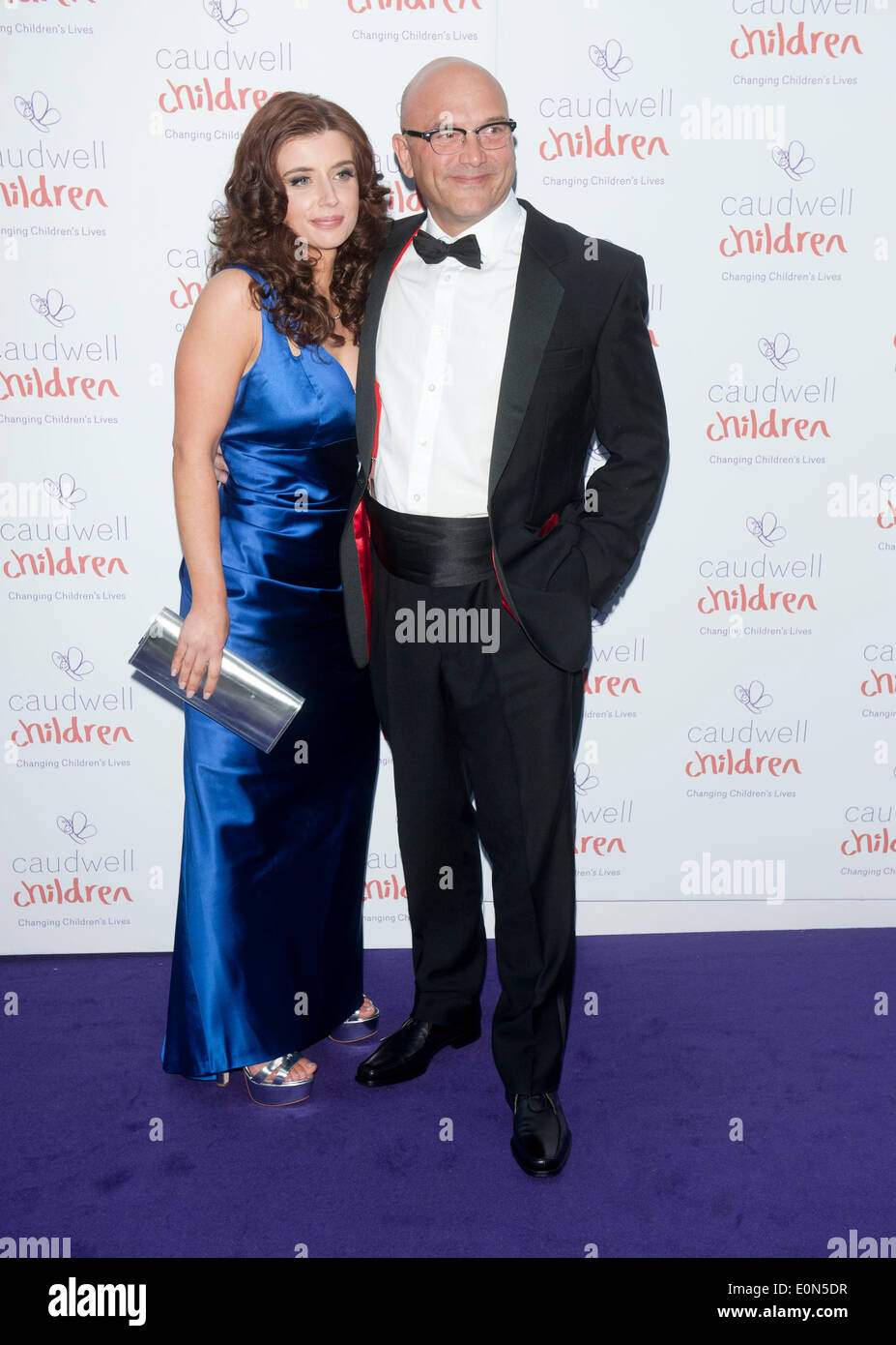 Londres, Royaume-Uni. 15 mai, 2014. Anne-Marie Sterpini ; Greg Wallace assiste à la balle papillon Childrens Caudwell du Grosvenor House Hotel, Park Lane, London le 15 mai 2014 Photos par Brian Jordan Crédit : Brian jordan/Alamy Live News Banque D'Images