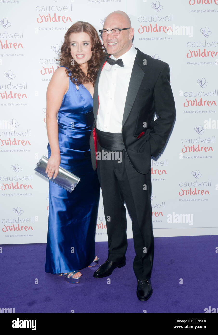 Londres, Royaume-Uni. 15 mai, 2014. Anne-Marie Sterpini ; Greg Wallace assiste à la balle papillon Childrens Caudwell du Grosvenor House Hotel, Park Lane, London le 15 mai 2014 Photos par Brian Jordan Crédit : Brian jordan/Alamy Live News Banque D'Images