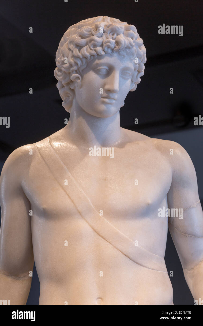 Détail de Chigi, mi Apollo 2e 100. CE, Musée National de Rome, Palais Massimo alle Terme, Rome, Italie Banque D'Images