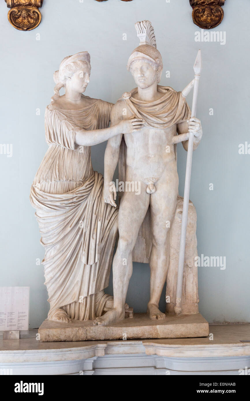 Marc Aurèle et de Faustine que Mars et Vénus, les musées du Capitole, Rome, Italie Banque D'Images