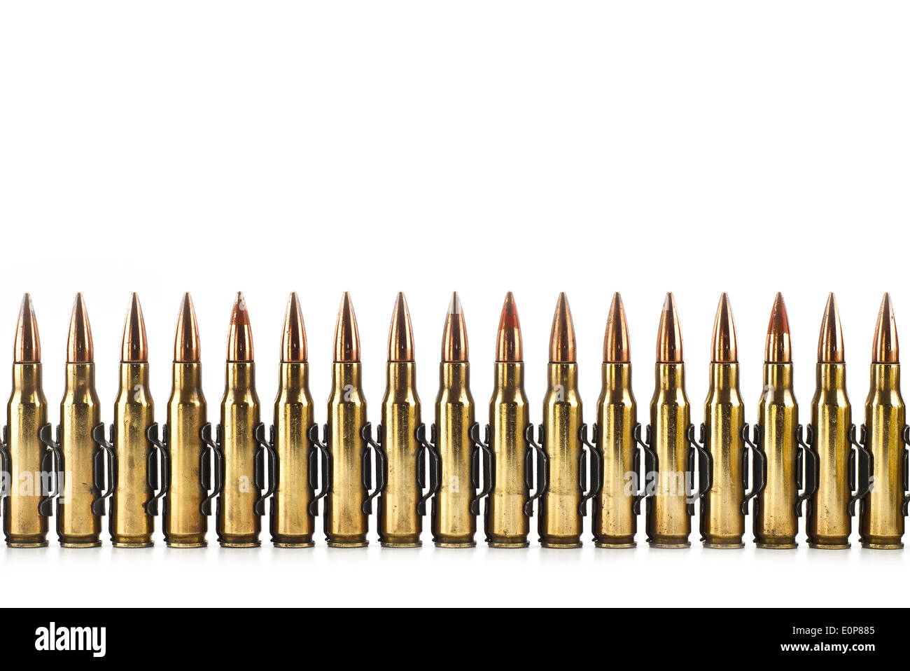 7,62 mm cartouche isolés. Banque D'Images