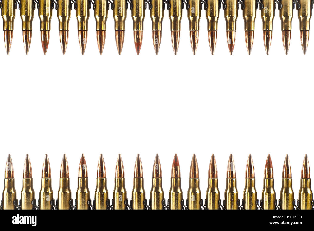 7,62 mm cartouche isolés. Banque D'Images