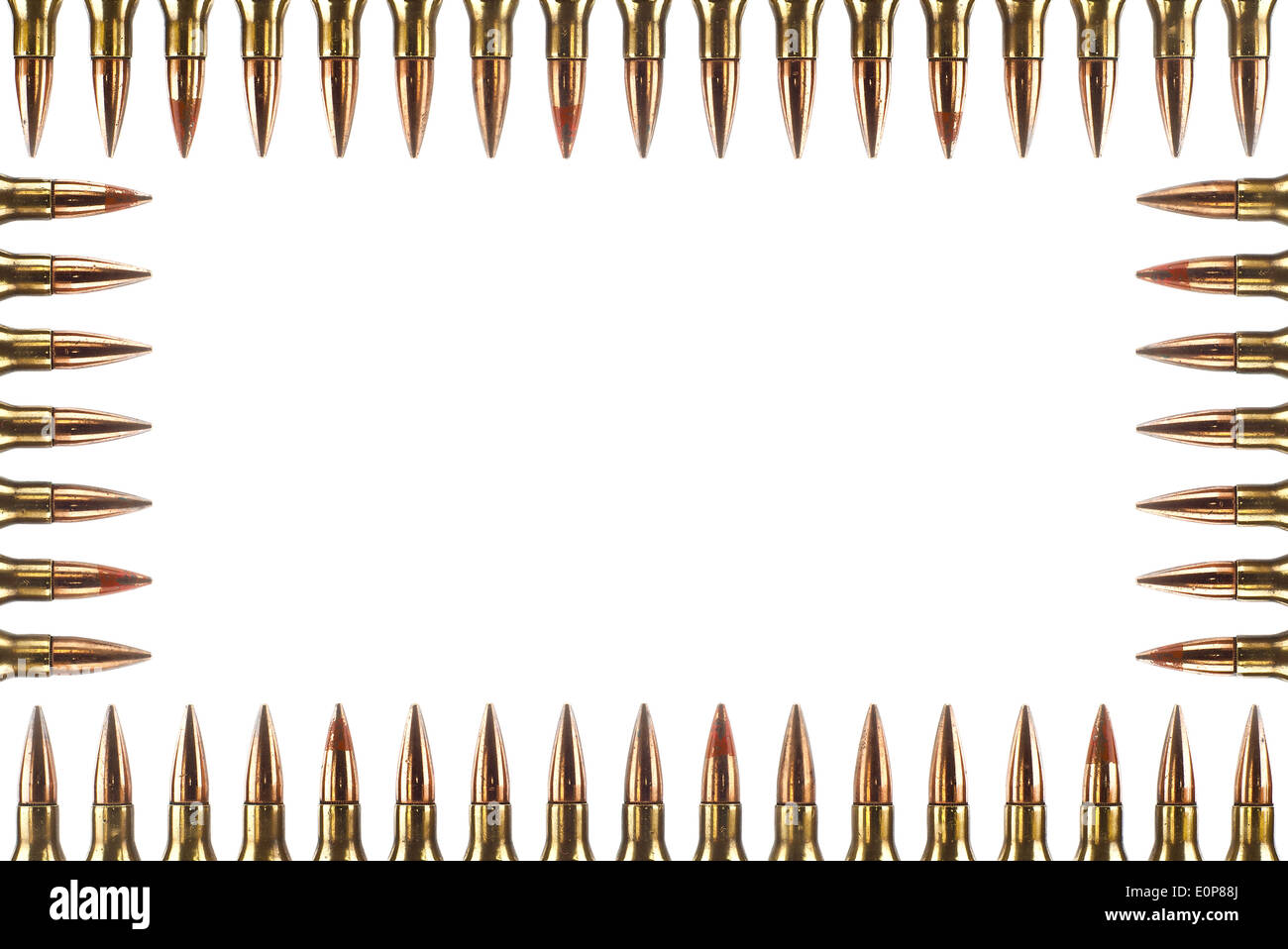 7,62 mm cartouche isolés. Banque D'Images