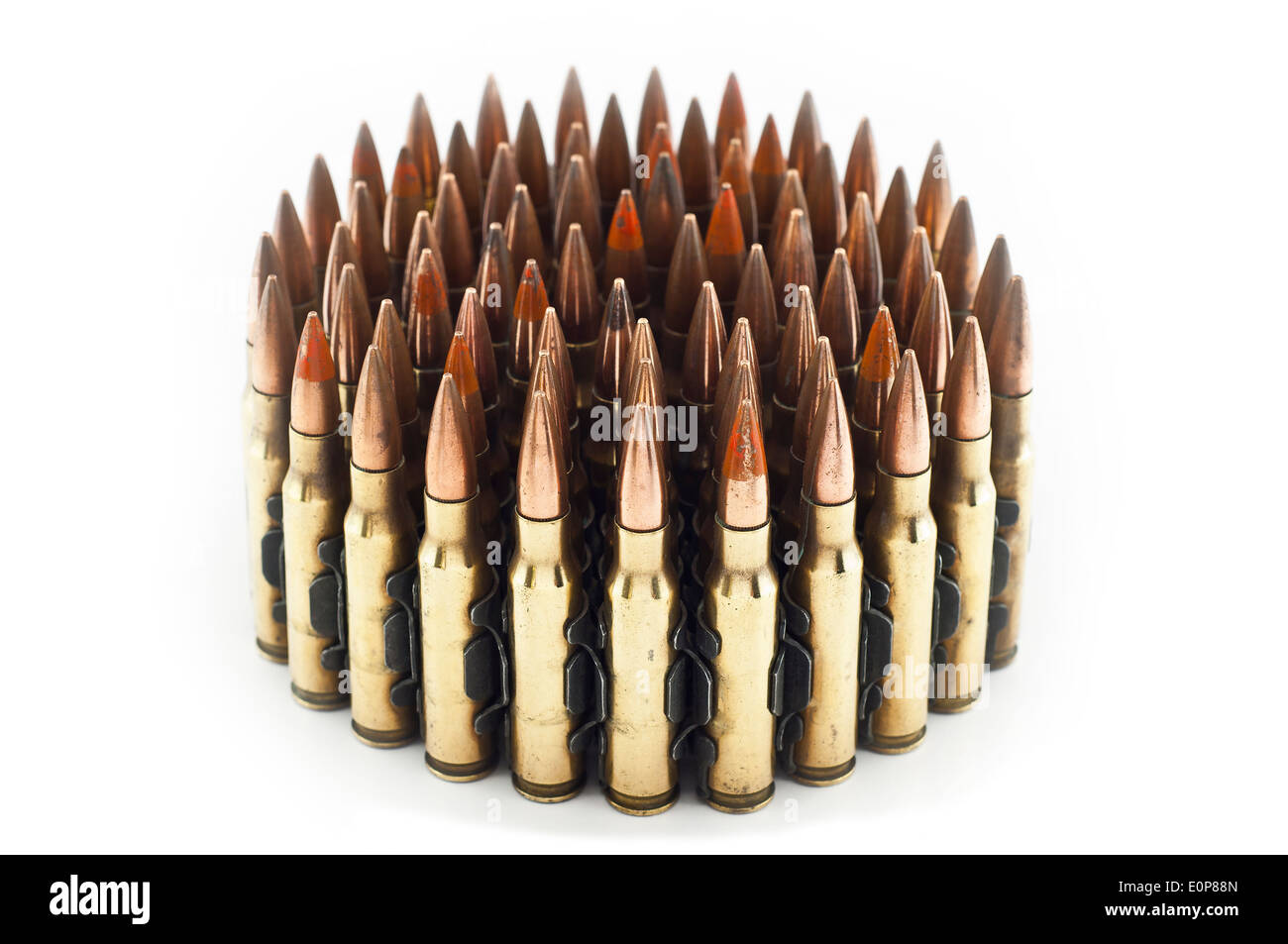 7,62 mm cartouche isolés. Banque D'Images