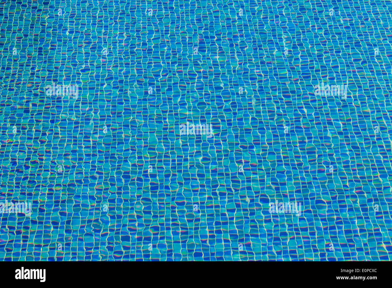 Mosaïque de carreaux de céramique dans la piscine - seamless texture Banque D'Images