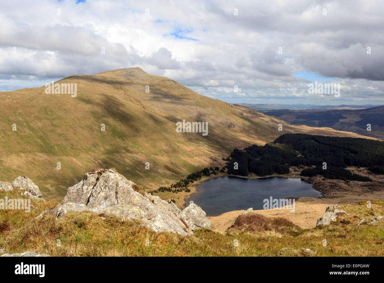 Llynau Diwaunydd Siabod Moel et Snowdonia, Banque D'Images