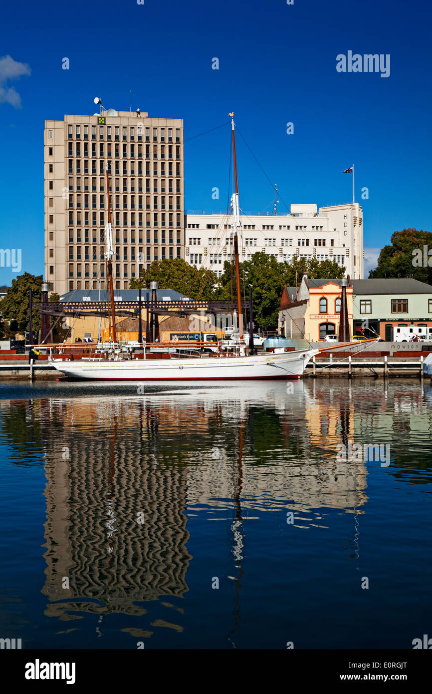 Hobart Australie / la pittoresque cité Constitution Dock. Banque D'Images