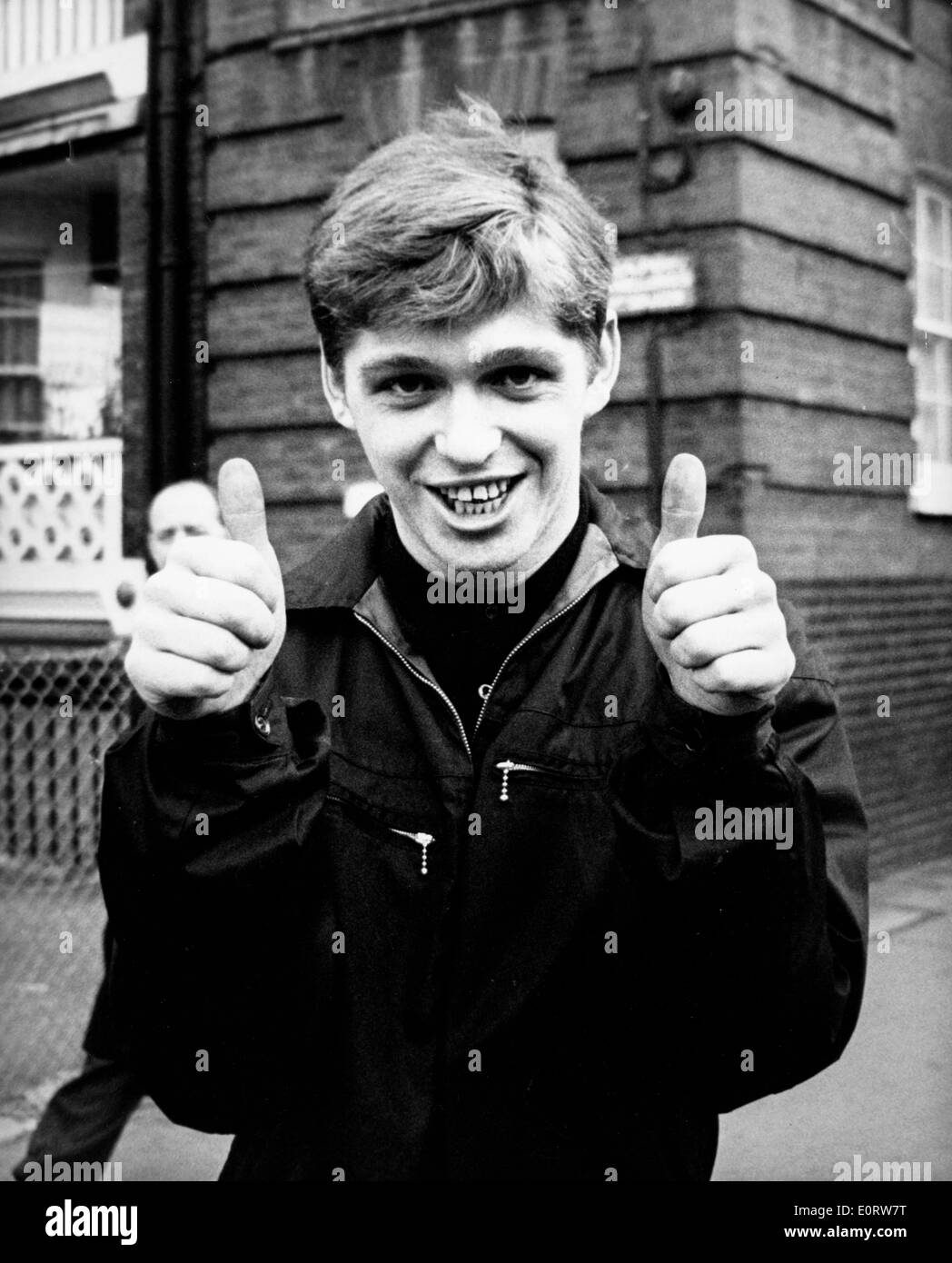 Singer Georgie Fame atteint le numéro un Banque D'Images