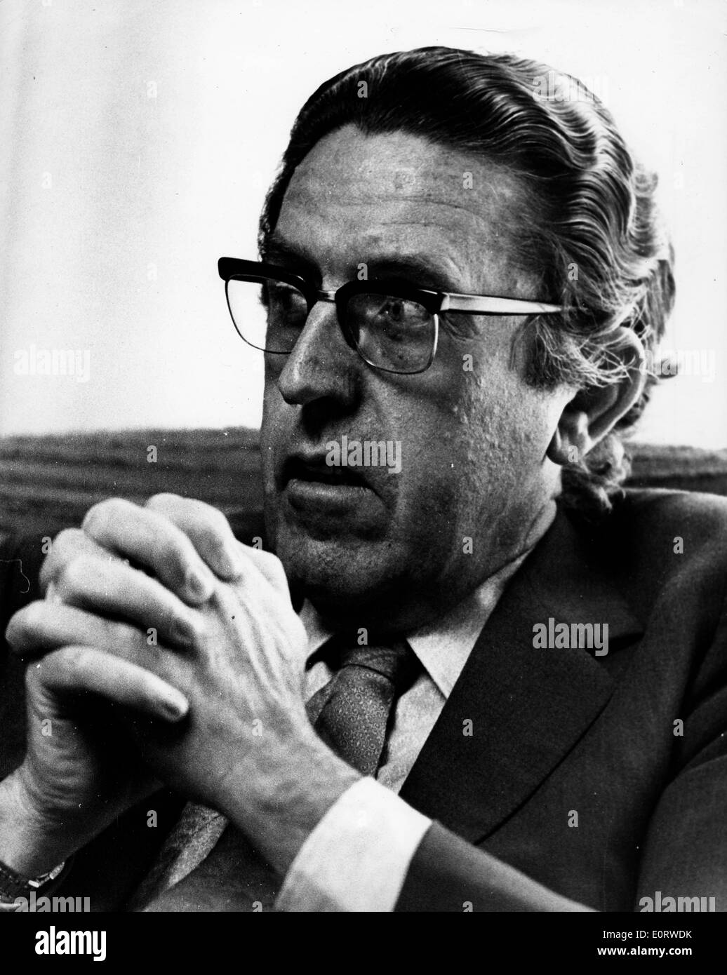 Politicien Kep Enderby au cours d'une réunion Banque D'Images