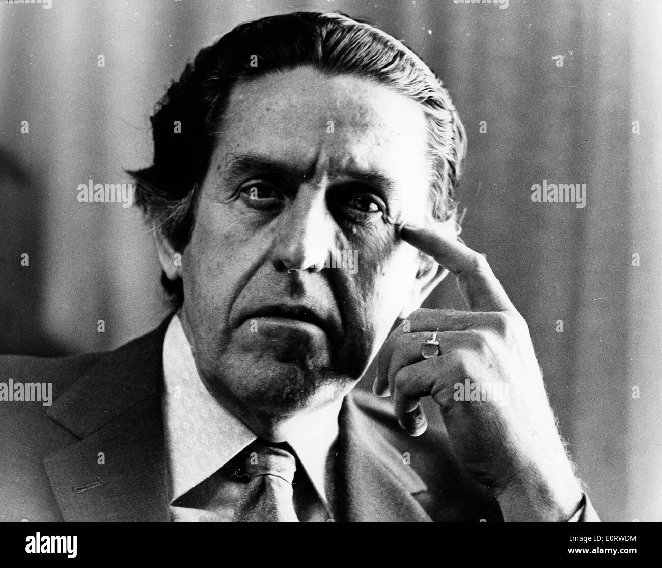 Politicien Kep Enderby au cours d'une réunion Banque D'Images