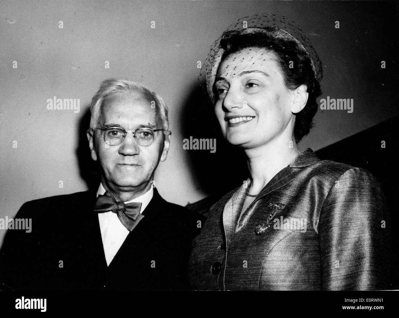 Alexander Fleming biologiste avec femme Amalia Banque D'Images