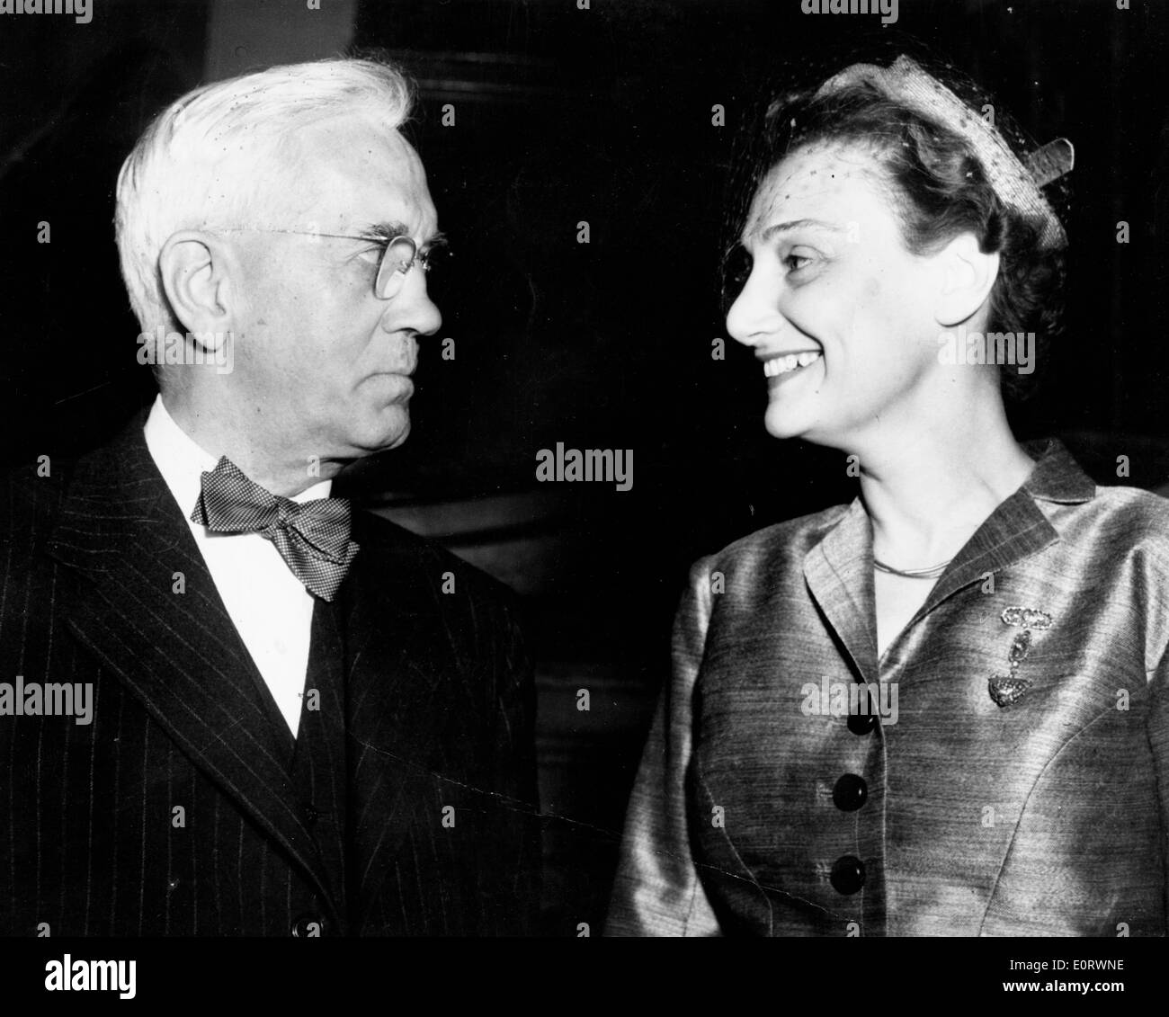 Alexander Fleming chercheur avec son épouse Amalia Banque D'Images
