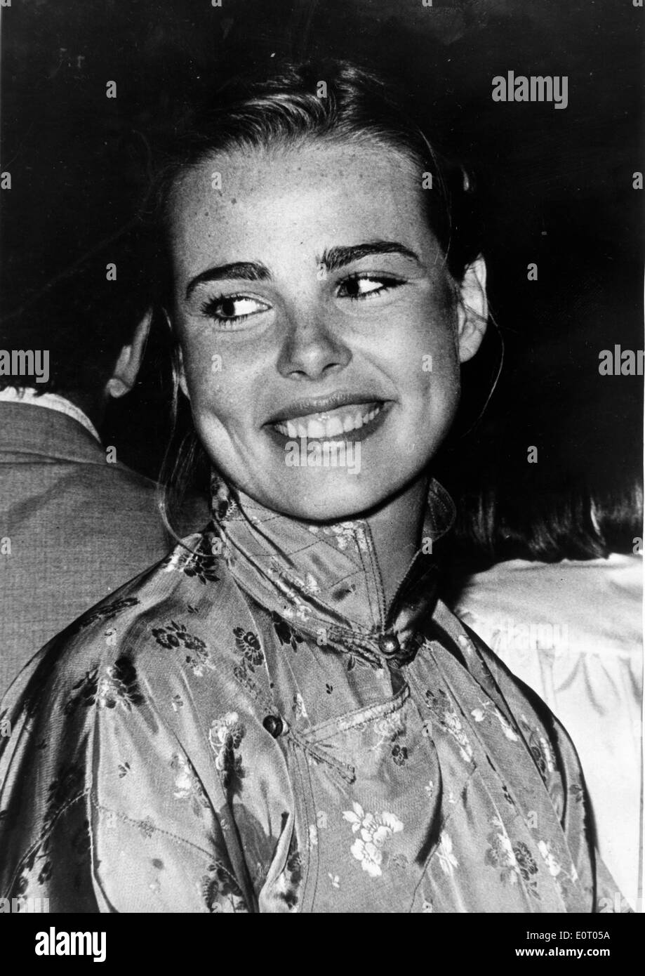 Margaux Hemingway smiling Banque D'Images