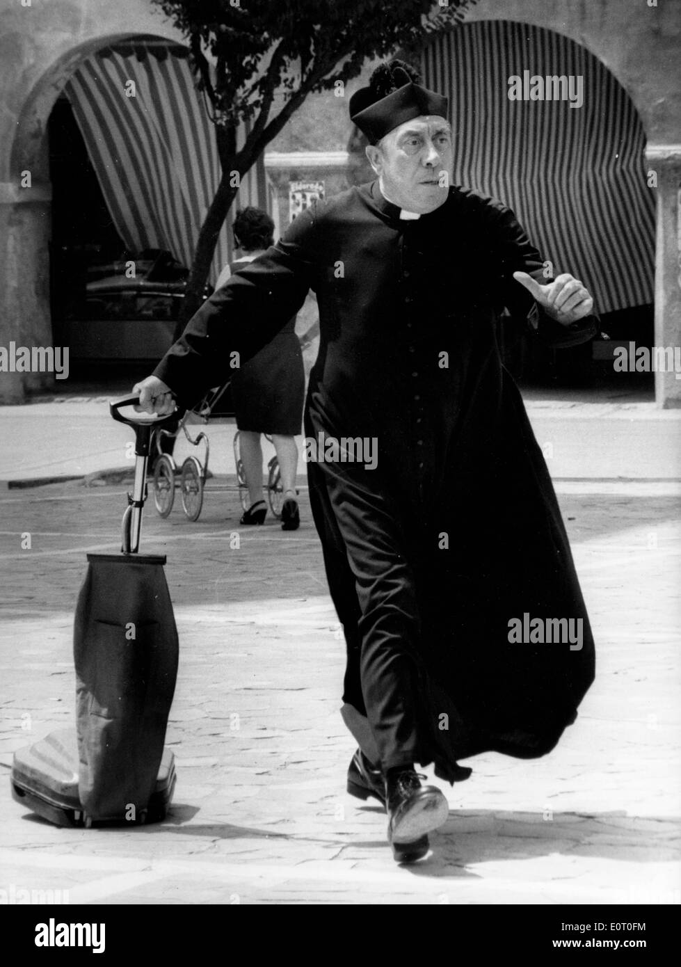 Acteur Fernandel dans le film comme 'Don Camillo' Banque D'Images