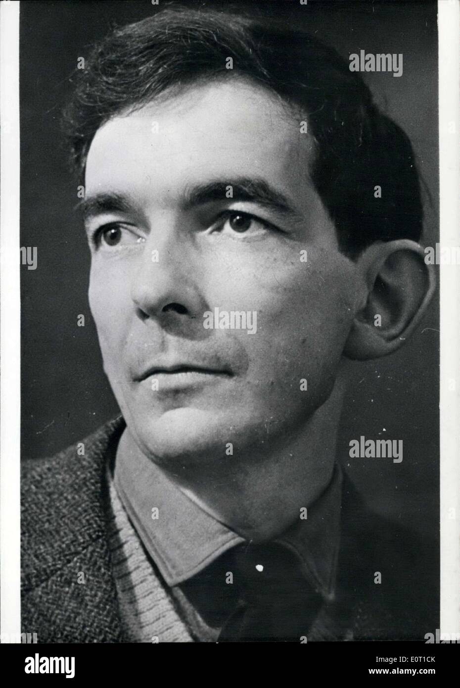 Juin 14, 1960 - Rene-Louis des forets a remporté le Prix de la critique pour son roman ''la chambre des enfants' Pictu Banque D'Images