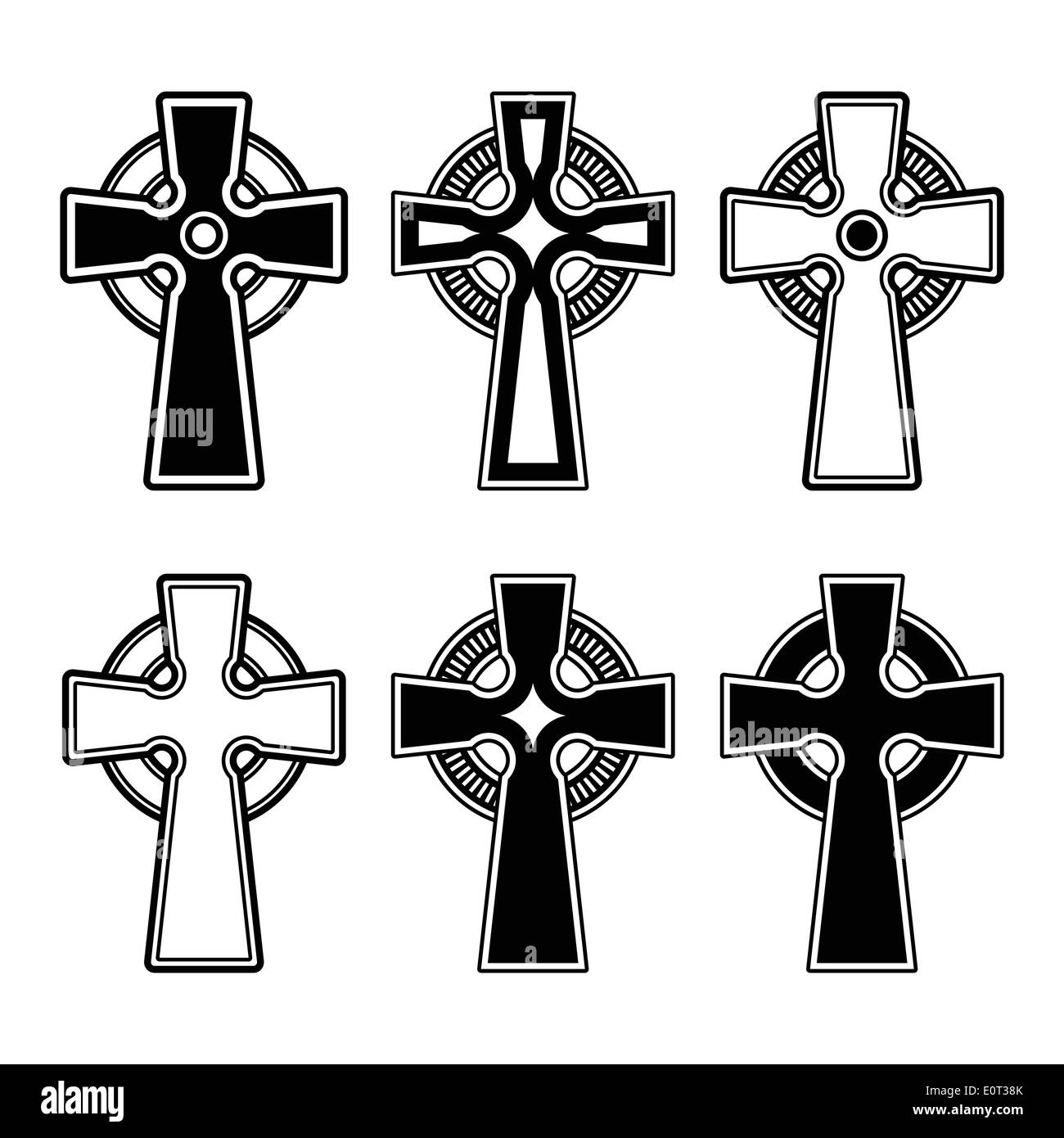 Croix celtique irlandaise, écossaise signe vecteur Illustration de Vecteur