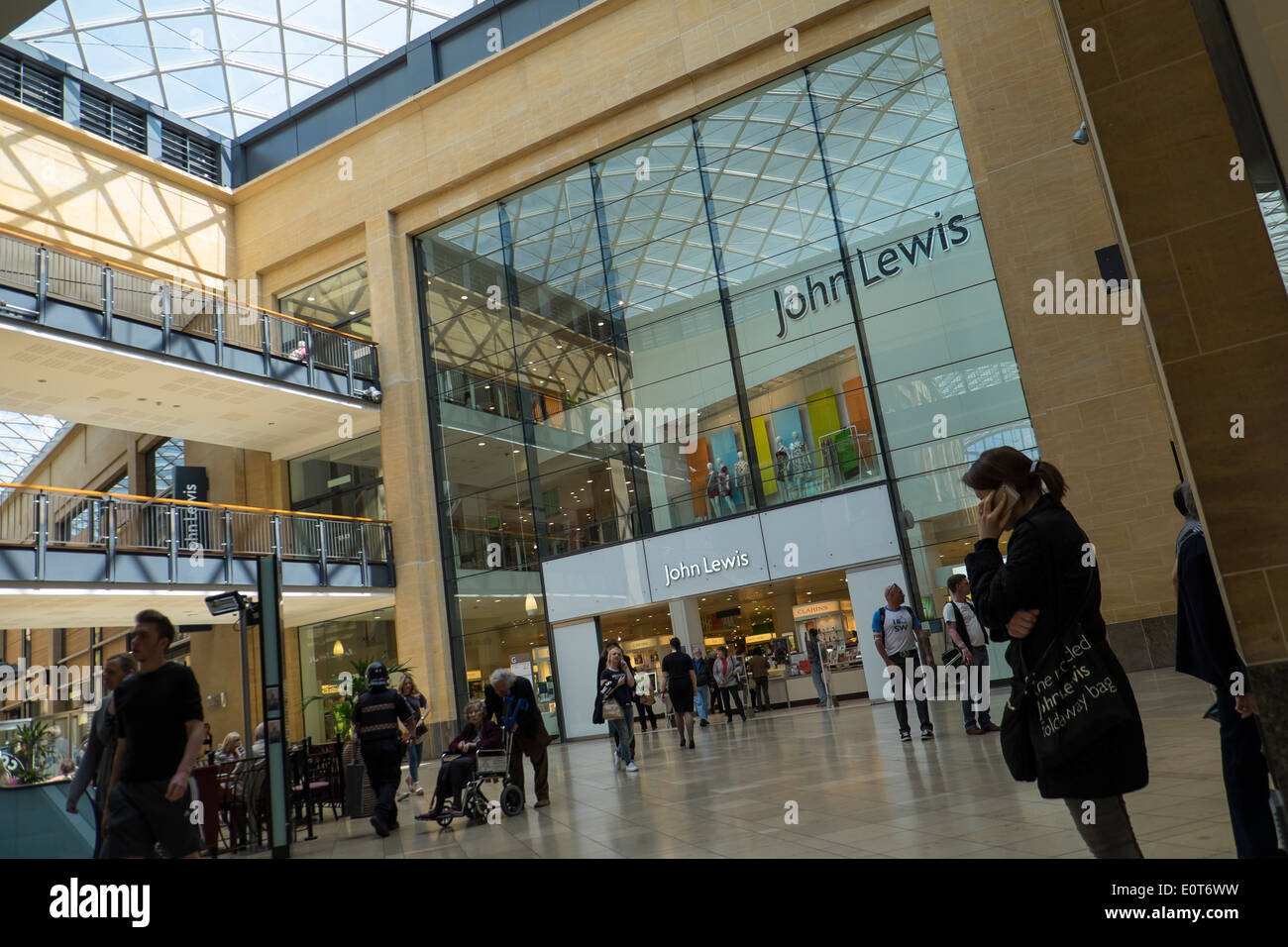 Voir Grand Arcade de Cambridge en Angleterre Banque D'Images
