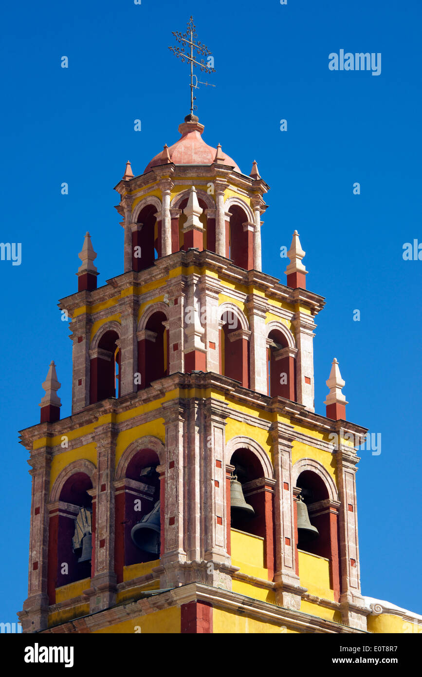 Bell Tower Basilique Notre Dame Guanajuato Mexique Banque D'Images