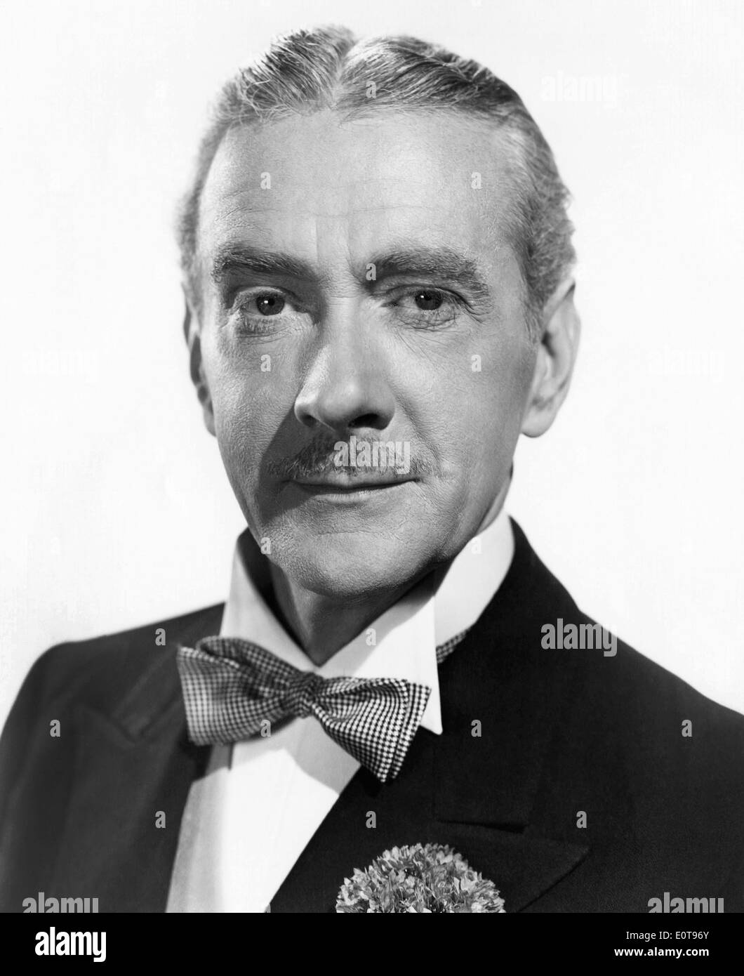 Clifton Webb, Portrait, sur-ensemble du film, 'The Razor's Edge', 1946, Banque D'Images