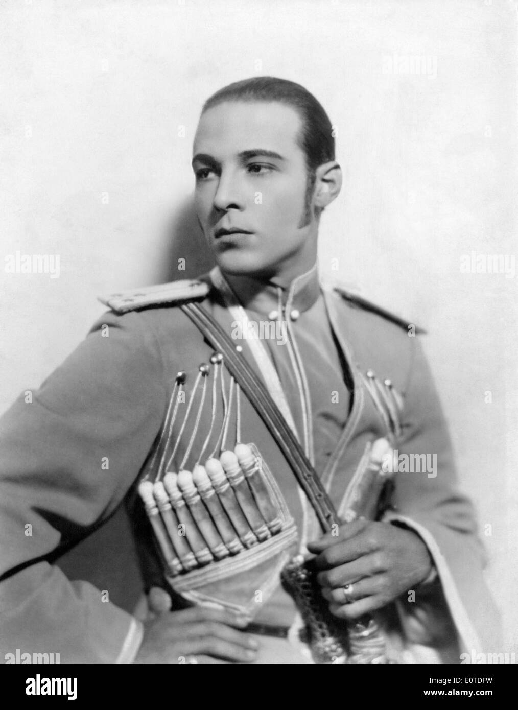 Rudolph Valentino, sur-ensemble du cinéma muet, "l'Aigle", 1925 Banque D'Images