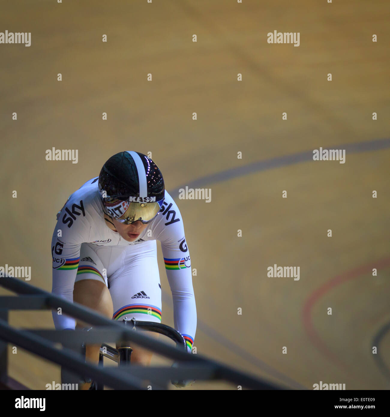 Rebecca James à la Coupe du Monde UCI 2013, Manchester Banque D'Images