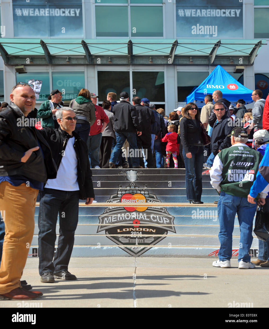 Le tournoi de la Coupe Memorial hébergé par London (Ontario) en 2014. Banque D'Images