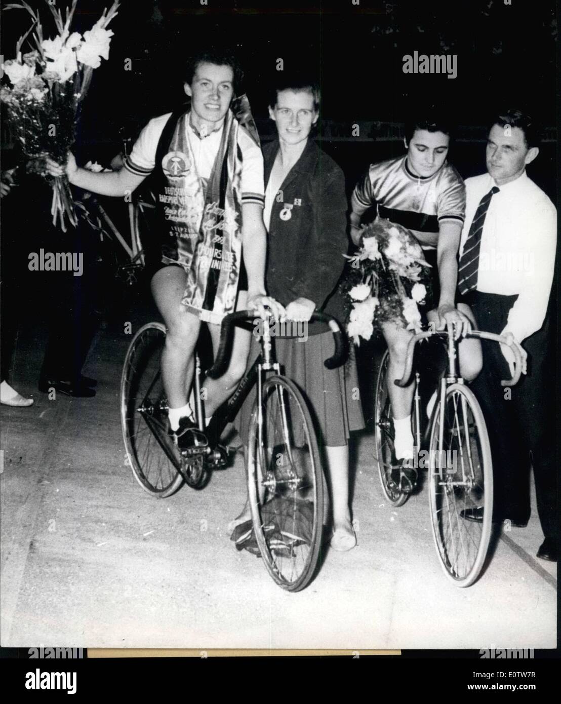World championship in cycling 1960 in leipzig Banque de photographies