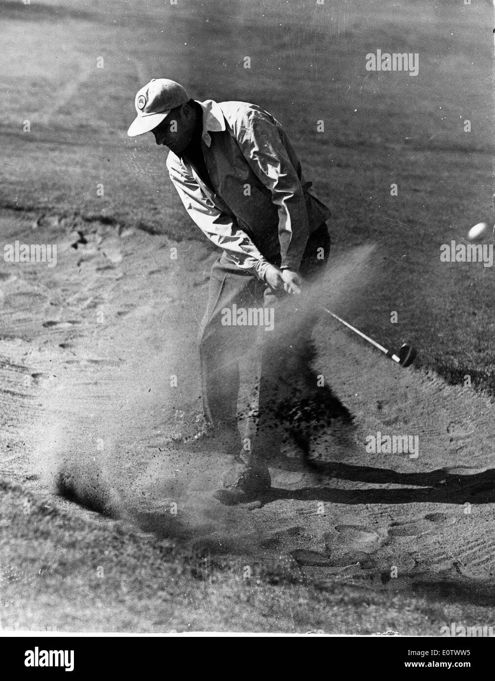 Le révérend Billy Graham joue au golf Banque D'Images