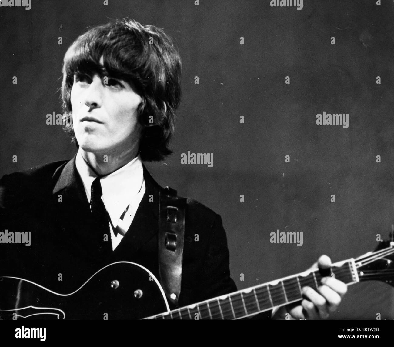 Beatle George Harrison effectue au concert Banque D'Images