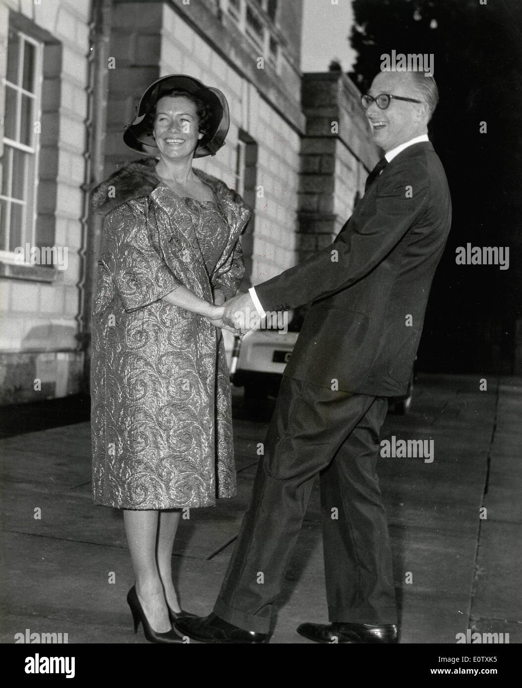 Duc de Bedford et sa femme Nicole Milinaire à Woburn Abbey Banque D'Images