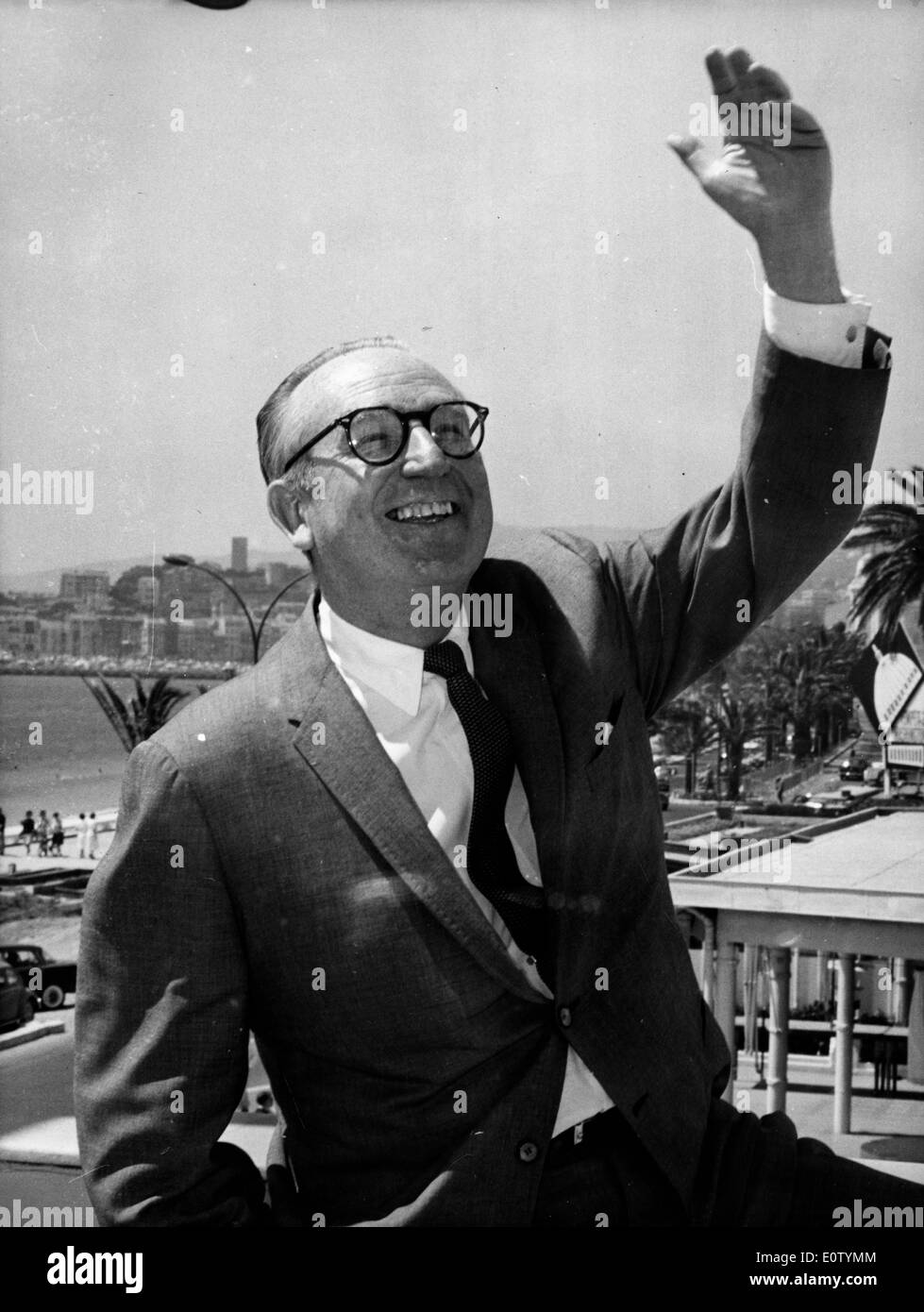 Acteur du film muet Harold Lloyd forme en vacances Banque D'Images