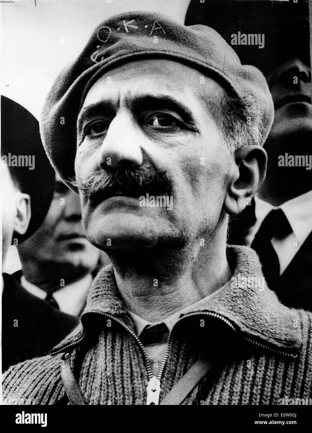 Général Georgios Grivas de l'armée grecque Banque D'Images